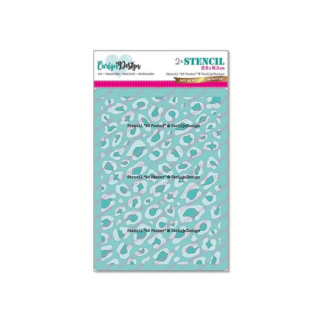 CarlijnDesign A6 Panter stencil CDSC-0025