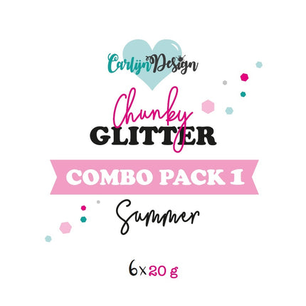 CarlijnDesign CDCP-0001 Chunky glitter COMBO PACK 1 Summer 6x