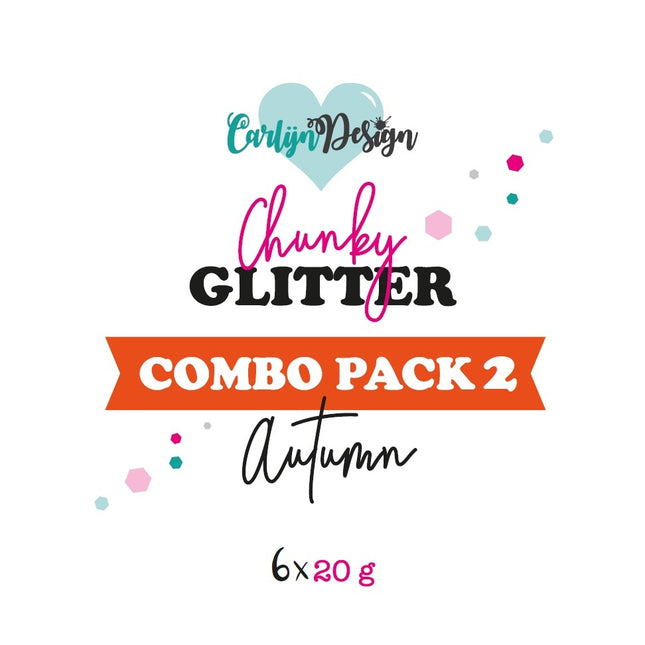 CarlijnDesign CDCP-0002 Chunky glitter COMBO PACK 2 Autumn 6x