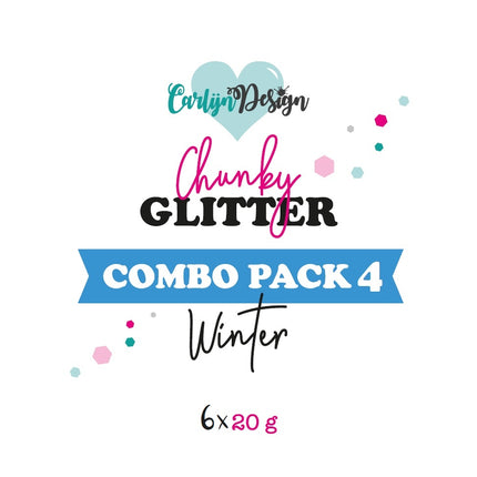 CarlijnDesign CDCP-0004 Chunky glitter COMBO PACK 4 Winter