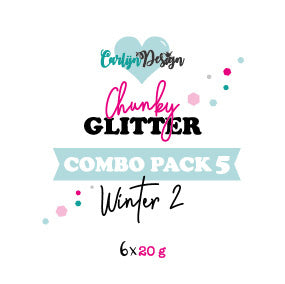 CarlijnDesign CDCP-0005 Chunky glitter COMBO PACK 5 Winter 2 6x