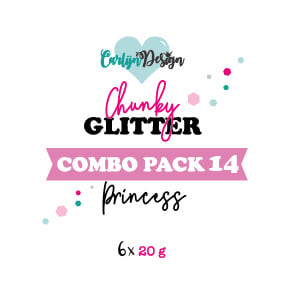 CarlijnDesign CDCP-0014 Chunky glitter COMBO PACK 14 Princess 6x