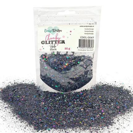 CarlijnDesign CDGL-0047 Chunky glitter Holo Black