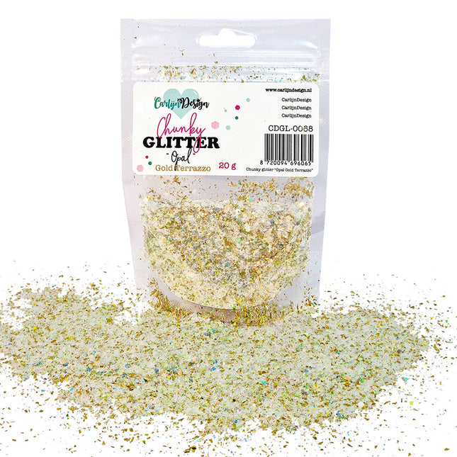 CarlijnDesign CDGL-0068 Chunky glitter Opal Terrazzo