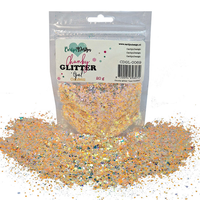 CarlijnDesign CDGL-0069 Chunky glitter Opal Confetti