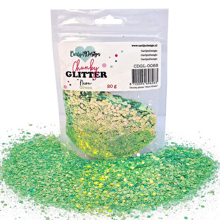 CarlijnDesign CDGL-0088 Chunky glitter Neon Green