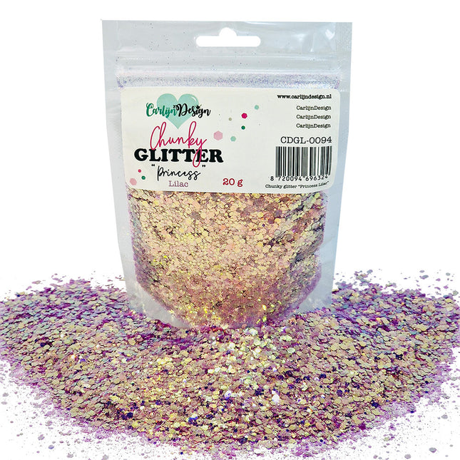 CarlijnDesign CDGL-0094 Chunky glitter Princess Lilac