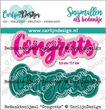 CarlijnDesign Congrats exclusieve bedanksnijmal CDBS-0009