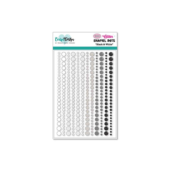 CarlijnDesign Glitter enamel dots Basics CDED-0004