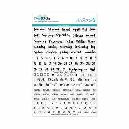 CarlijnDesign Planner data stempels CDST-0061