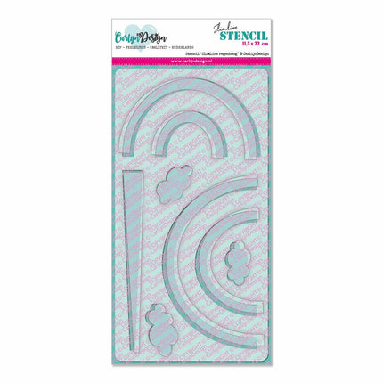 CarlijnDesign Slimline regenboog stencil CDSC-0012