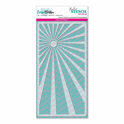 CarlijnDesign Slimline zonnestralen stencil CDSC-0010