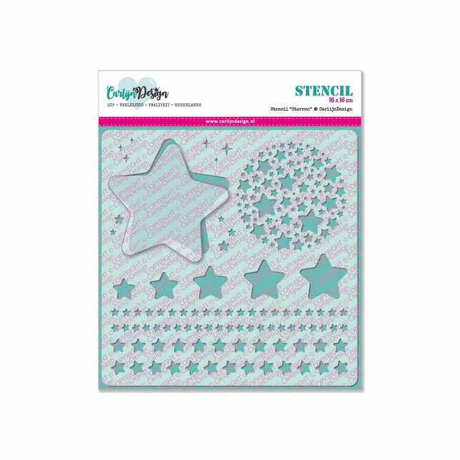 CarlijnDesign Sterren stencil CDSC-0005