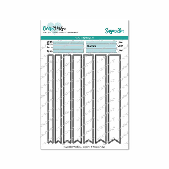 CarlijnDesign Verticale banners snijmallen CDSN-0035