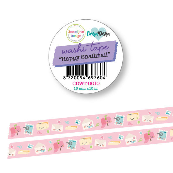 Jocelijne Design Washi tape Happy Snailmail CDWT-0010