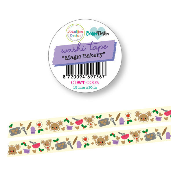 Jocelijne Design Washi tape Magic Bakery CDWT-0003